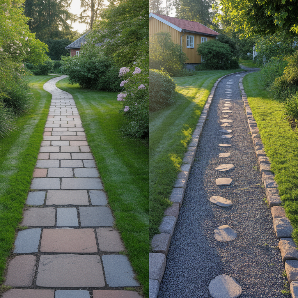 10.Vilka fordelar har stenbelagda gangar framfor grusgangar