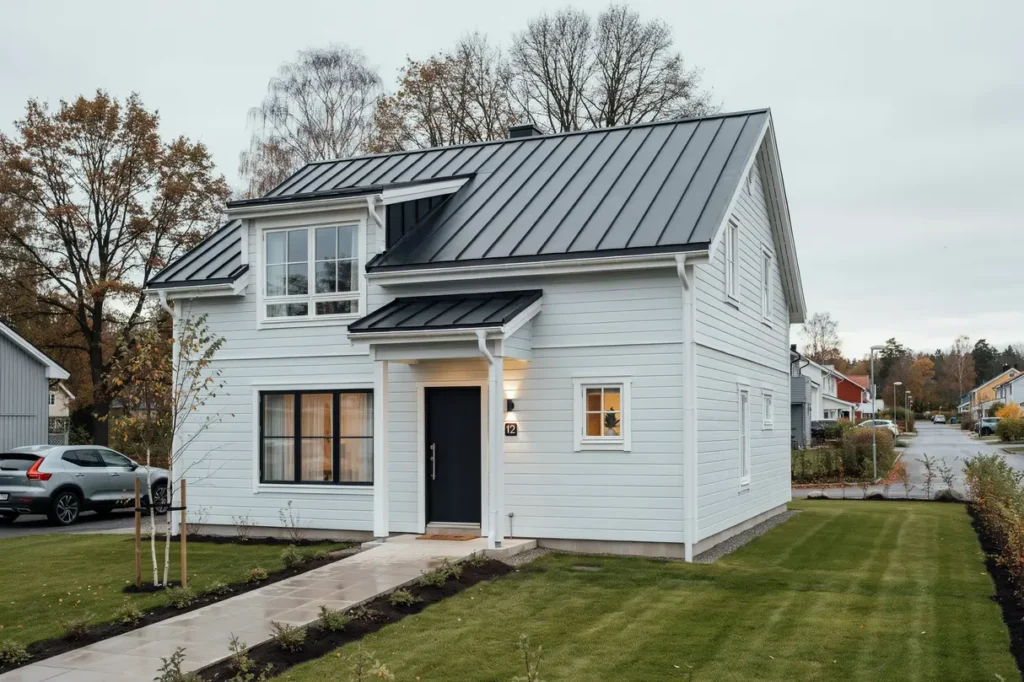 fasadrenovering med till ggsisolering av vind tak och ytterv ggar i stuvsta huddinge
