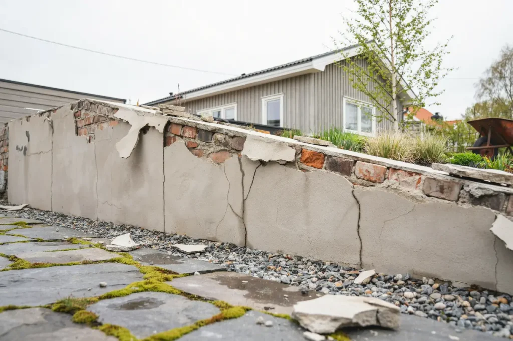 sprickor i st dmur med sl ppt puts vad g ra